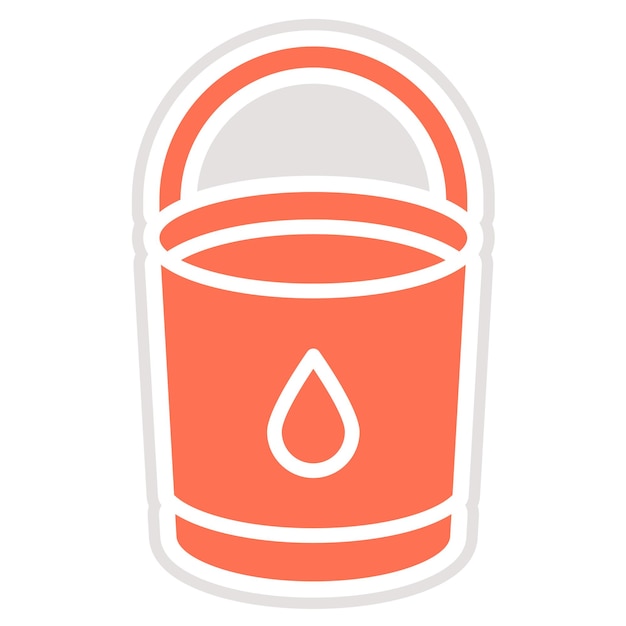Ilustración del diseño del icono vectorial del cubo