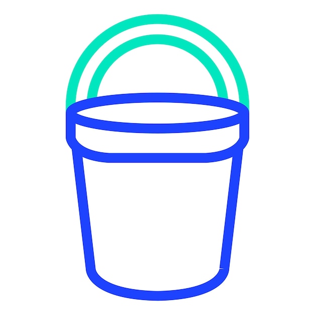 Ilustración del diseño del icono vectorial del cubo