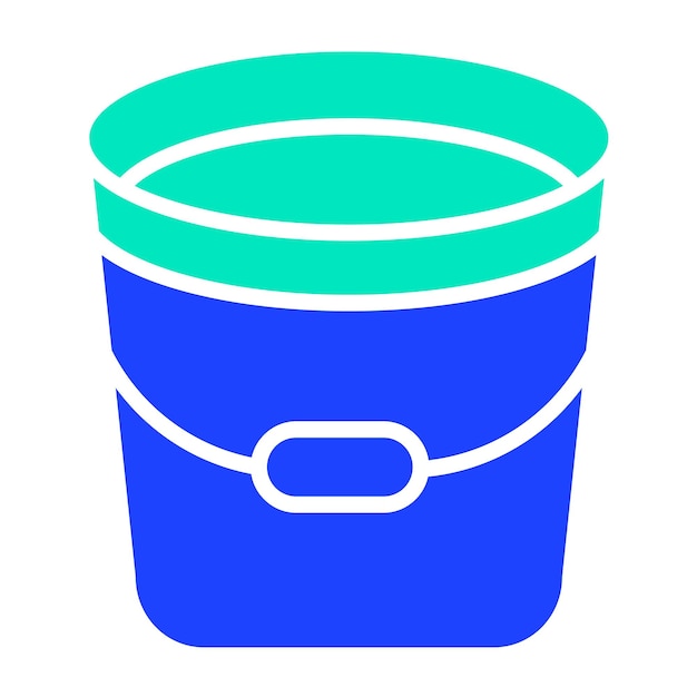 Ilustración del diseño del icono vectorial del cubo