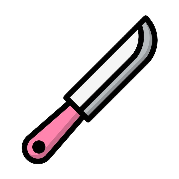 Ilustración del diseño del icono vectorial del cuchillo