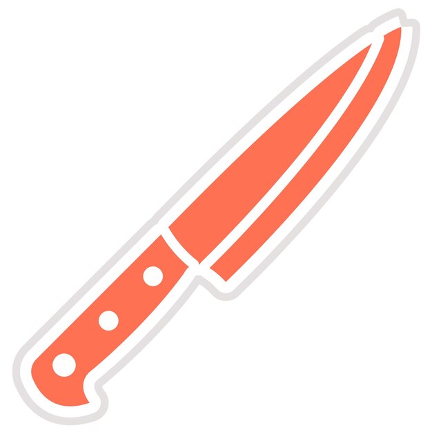 Ilustración del diseño del icono vectorial del cuchillo