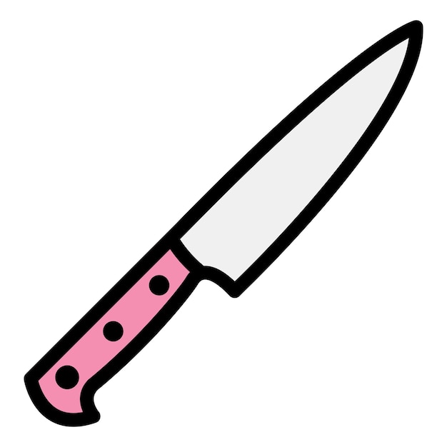 Ilustración del diseño del icono vectorial del cuchillo