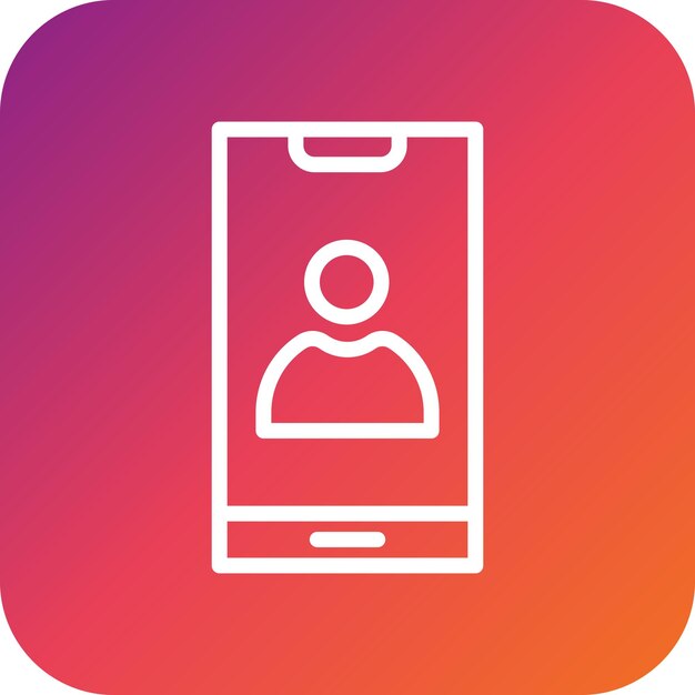 Ilustración del diseño del icono vectorial de la cuenta