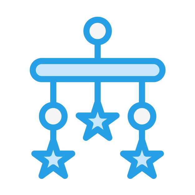 Ilustración del diseño del icono vectorial de la cuna