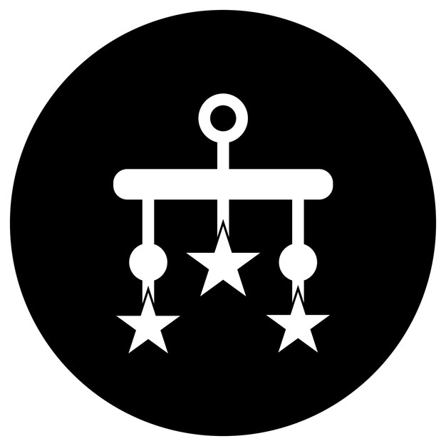Ilustración del diseño del icono vectorial de la cuna