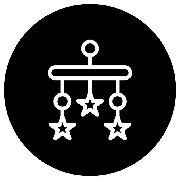 Ilustración del diseño del icono vectorial de la cuna