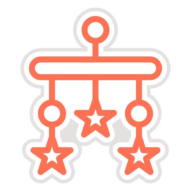 Ilustración del diseño del icono vectorial de la cuna