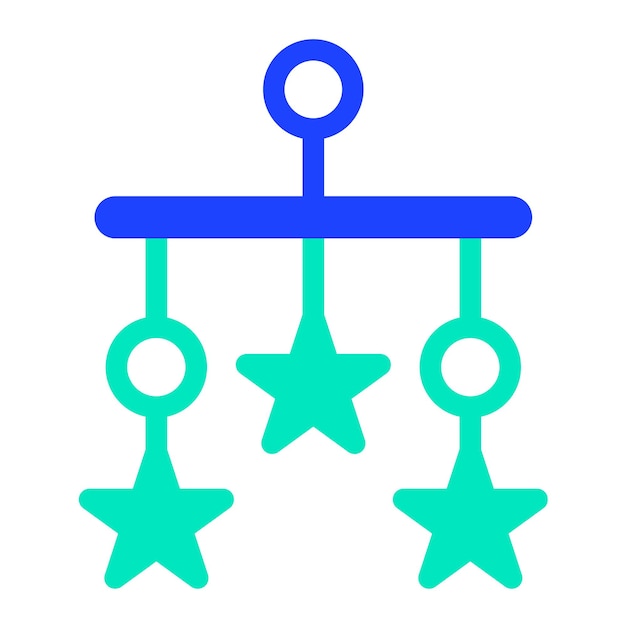 Ilustración del diseño del icono vectorial de la cuna