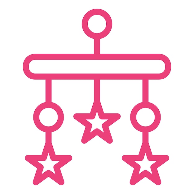 Ilustración del diseño del icono vectorial de la cuna