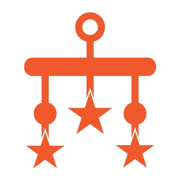 Ilustración del diseño del icono vectorial de la cuna
