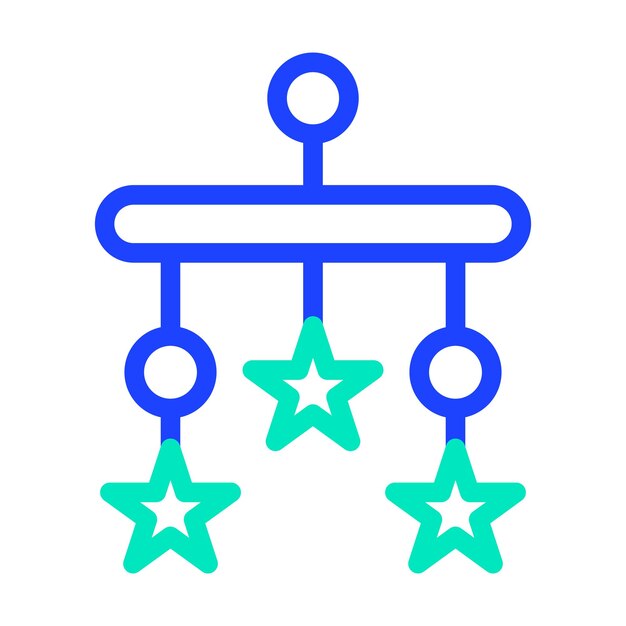 Ilustración del diseño del icono vectorial de la cuna