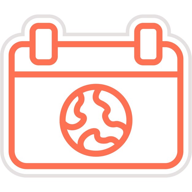 Ilustración del diseño del icono vectorial del día de la Tierra