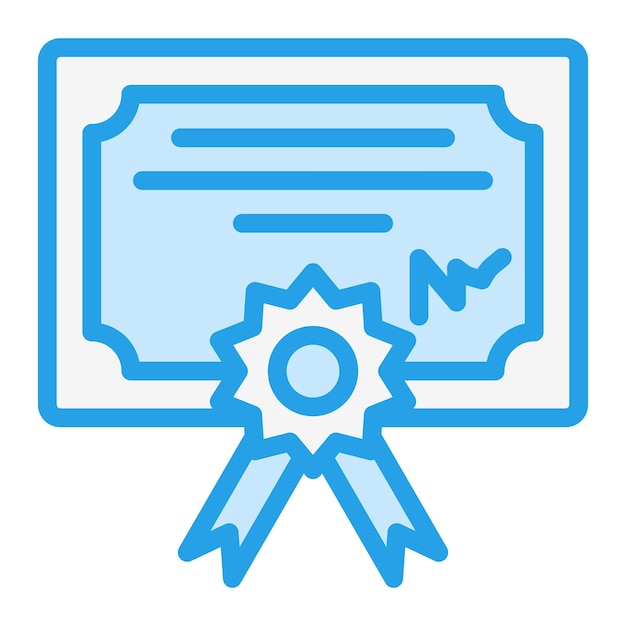 Ilustración del diseño del icono vectorial del diploma