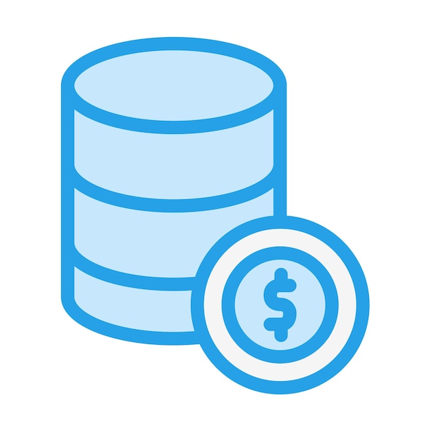 Ilustración del diseño del icono vectorial del dólar