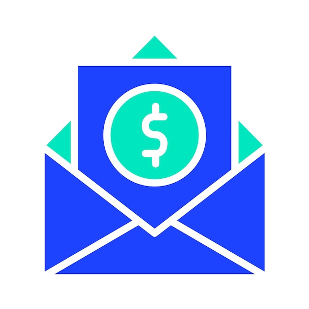 Ilustración del diseño del icono vectorial del dólar