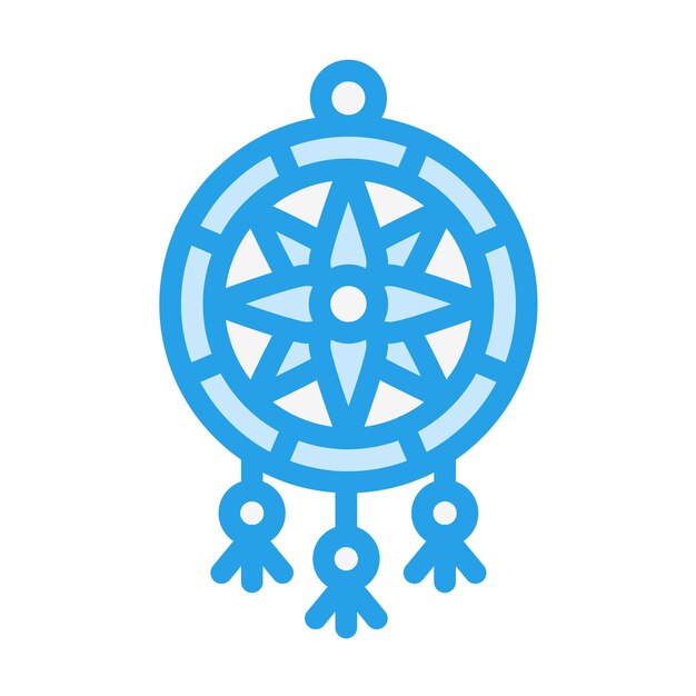 Ilustración del diseño del icono vectorial de Dreamcatcher