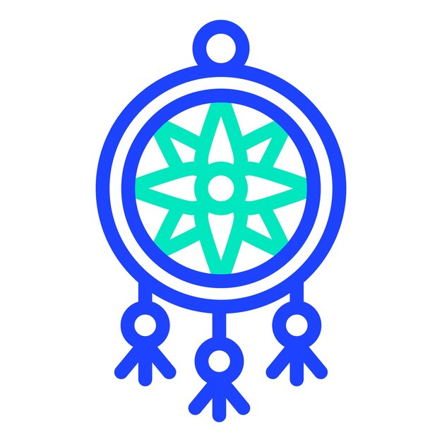 Ilustración del diseño del icono vectorial de Dreamcatcher