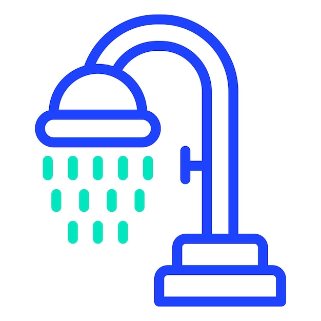 Ilustración del diseño del icono vectorial de la ducha