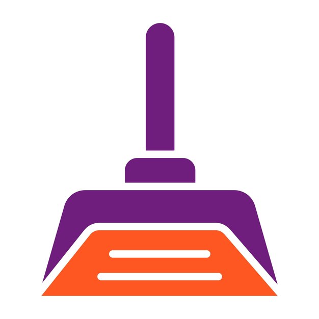 Ilustración del diseño del icono vectorial de Dustpan
