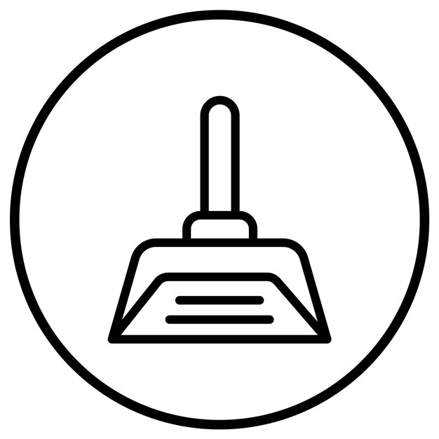 Ilustración del diseño del icono vectorial de Dustpan