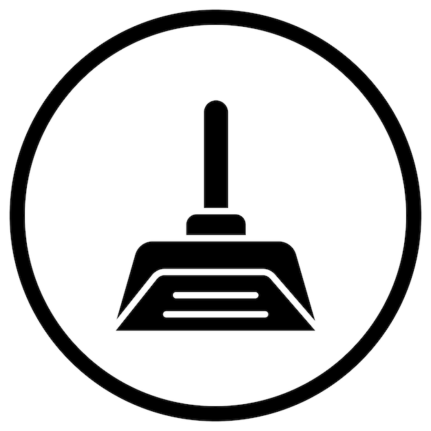 Ilustración del diseño del icono vectorial de Dustpan
