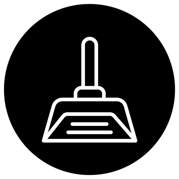 Ilustración del diseño del icono vectorial de Dustpan