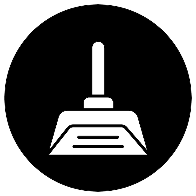 Ilustración del diseño del icono vectorial de Dustpan