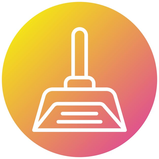 Ilustración del diseño del icono vectorial de Dustpan