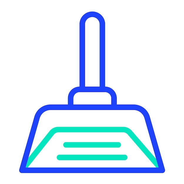 Ilustración del diseño del icono vectorial de Dustpan