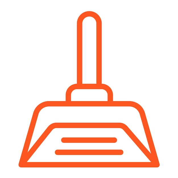 Ilustración del diseño del icono vectorial de Dustpan