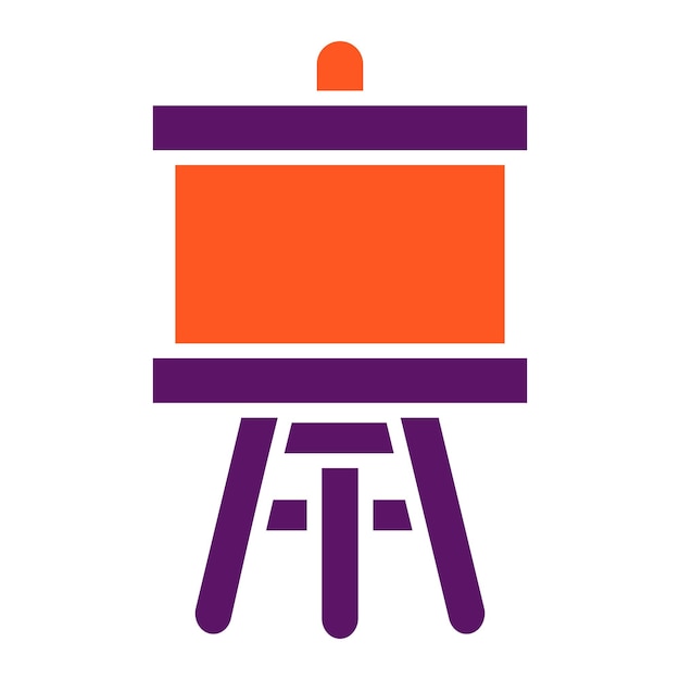 Ilustración del diseño del icono vectorial de Easel