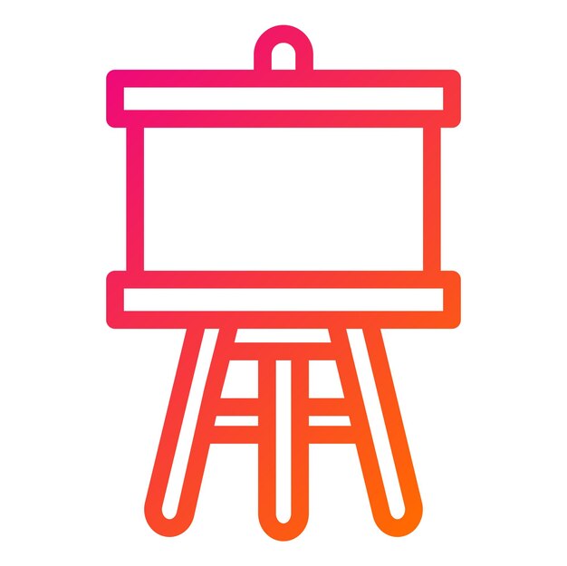 Ilustración del diseño del icono vectorial de Easel