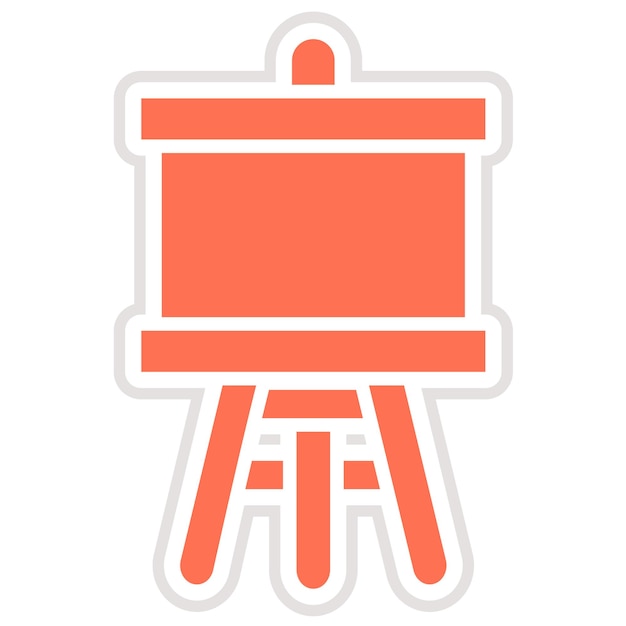 Ilustración del diseño del icono vectorial de Easel