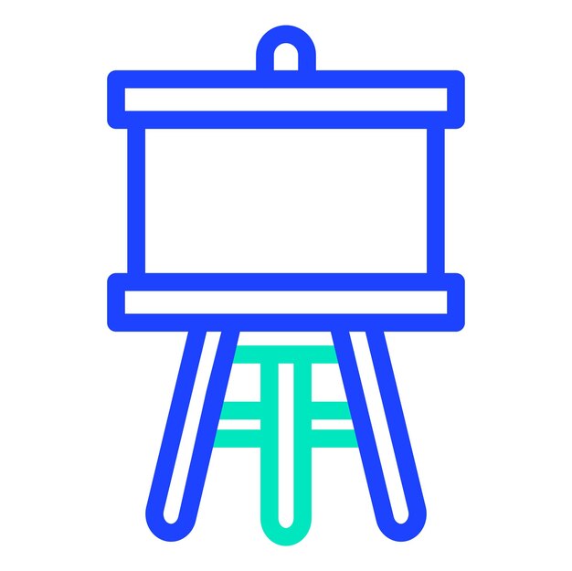 Ilustración del diseño del icono vectorial de Easel