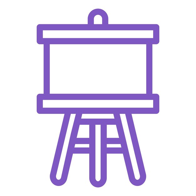 Ilustración del diseño del icono vectorial de Easel