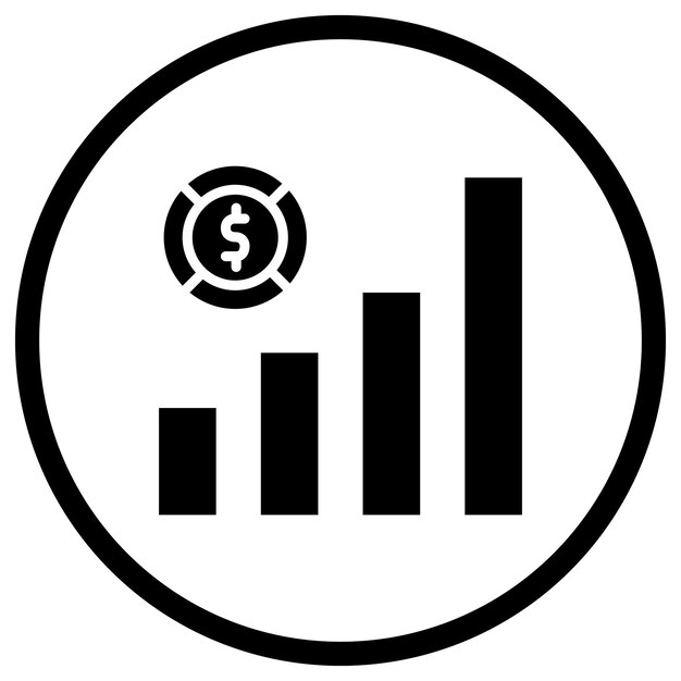 Ilustración del diseño del icono vectorial de la economía