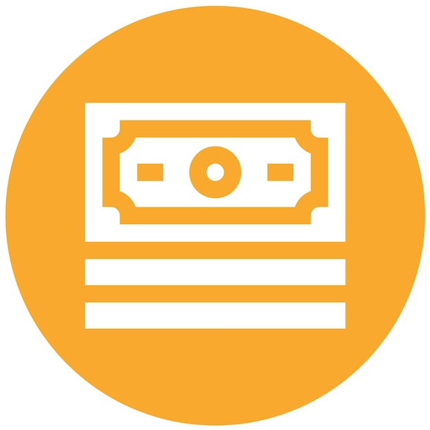 Ilustración del diseño del icono vectorial de efectivo
