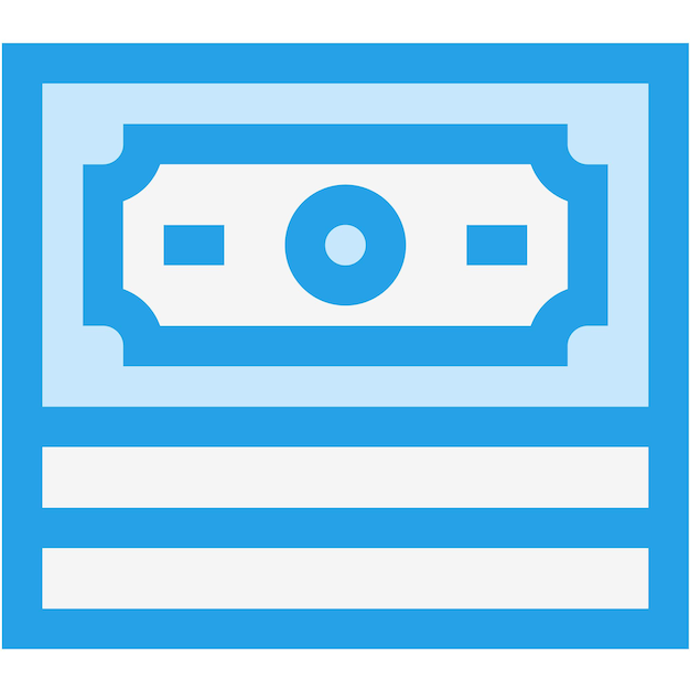 Ilustración del diseño del icono vectorial de efectivo