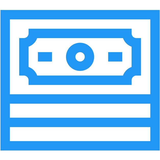 Ilustración del diseño del icono vectorial de efectivo