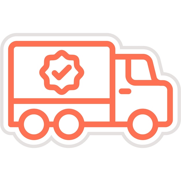 Ilustración del diseño del icono vectorial de envío