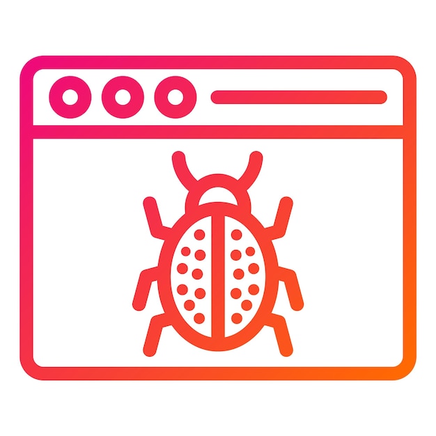 Ilustración del diseño del icono vectorial del error