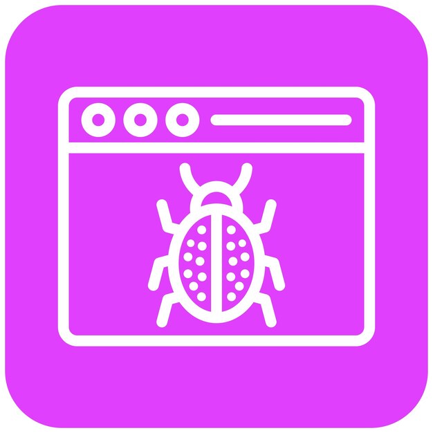 Ilustración del diseño del icono vectorial del error