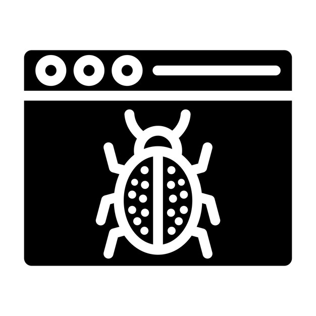 Ilustración del diseño del icono vectorial del error