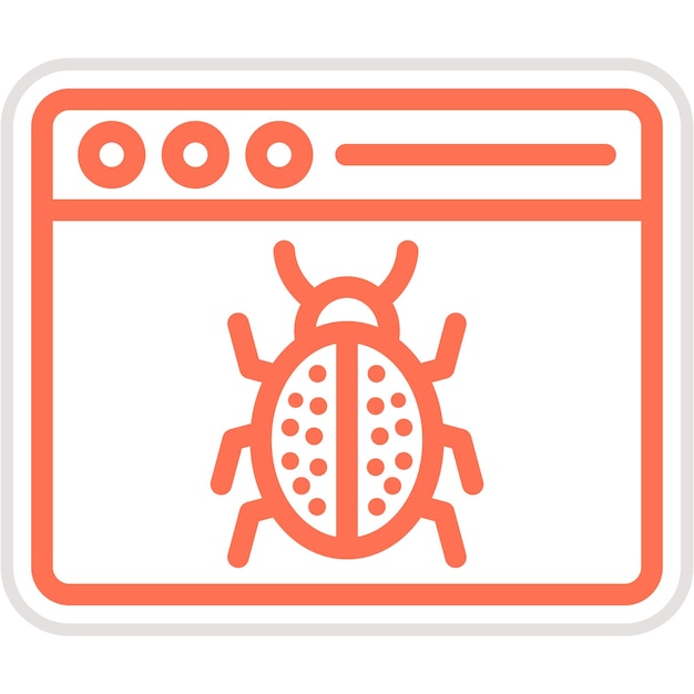 Ilustración del diseño del icono vectorial del error