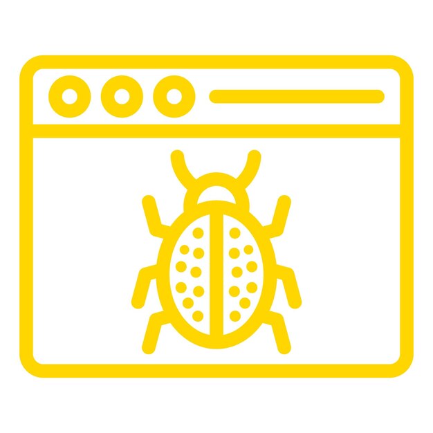 Ilustración del diseño del icono vectorial del error