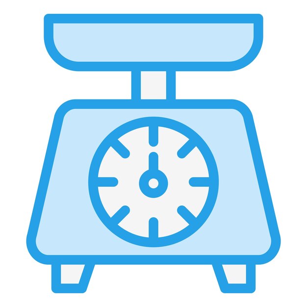 Ilustración del diseño del icono vectorial de la escala de la cocina