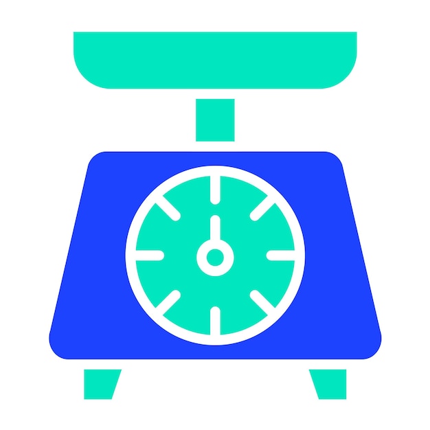 Ilustración del diseño del icono vectorial de la escala de la cocina