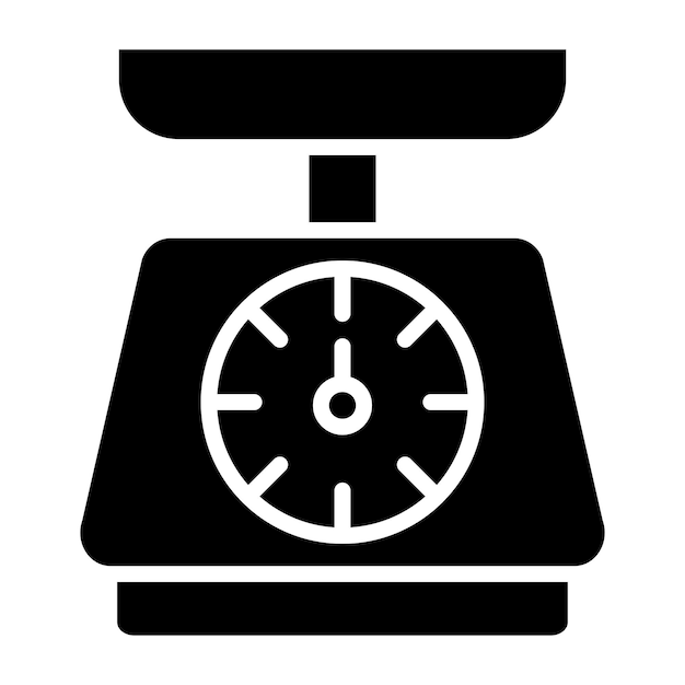 Ilustración del diseño del icono vectorial de escala
