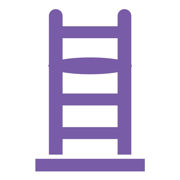 Ilustración del diseño del icono vectorial de la escalera