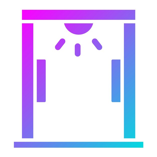 Ilustración del diseño del icono vectorial del escáner